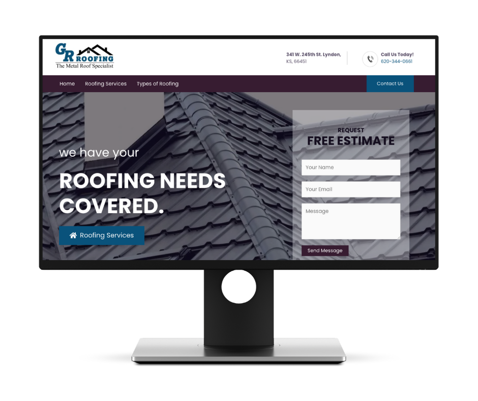 roofing website design