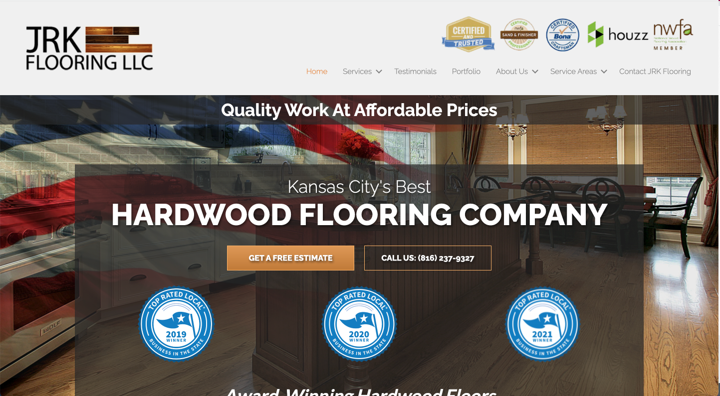 flooring website design